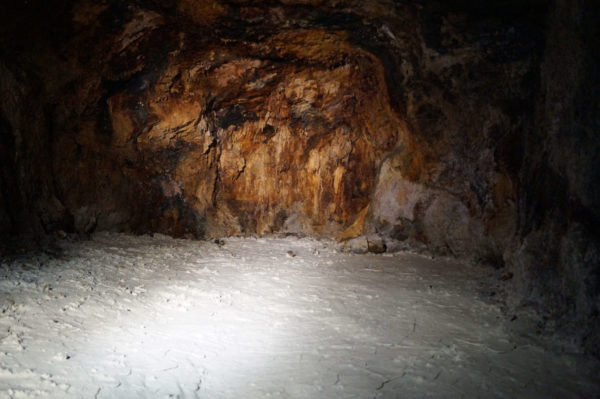 Ablagerungen im Bergwerk